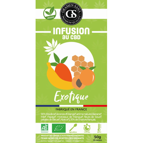 Infusion au CBD Exotique Bio