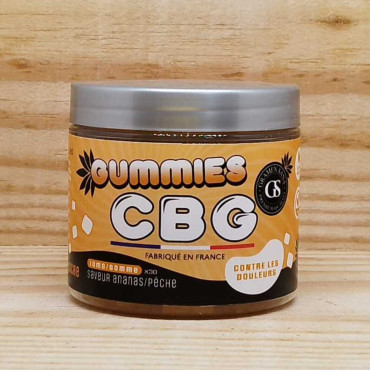 Gummies CBG Ananas-Pêche 10mg Sans Sucre